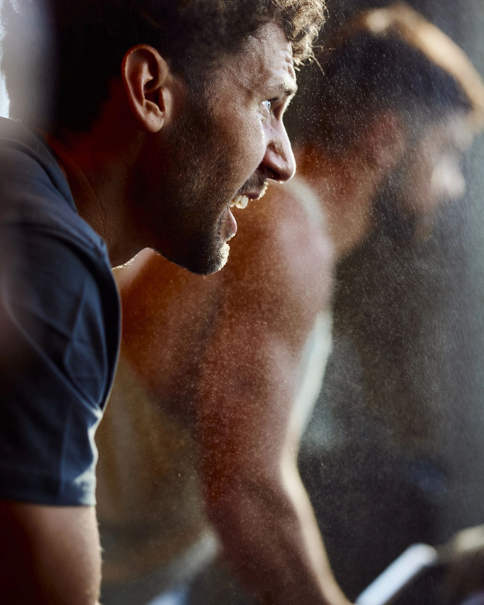 CrossFit athletes training